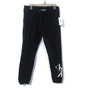 NWT Calvin Klein Logo Jogger Drawstring Sweatpants